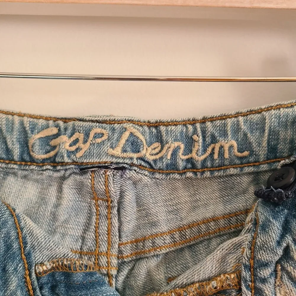 GAP Light Blue Kids Denim Shorts Size 12 Girls